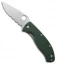 Spyderco Tenacious Folding Knife Green G-10 (3.375" Satin Serr) C122GPSGR