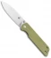 QSP Parrot Liner Lock Knife OD Green Micarta (3.25" Satin)