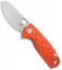 Fox Knives Baby Core Mini Liner Lock Knife Orange FRN (2.35" Stonewash)