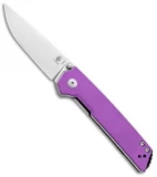 Kizer Vanguard Domin Mini Liner Lock Folding Knife Purple G-10 (2.9" Stonewash)