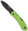 Ka-Bar Dozier Hunter Lockback Knife Zombie Green (3" Black) 4062ZG
