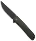 CIVIVI Brad Zinker Bo Liner Lock Knife Dark Green Micarta (2.9" Black SW)