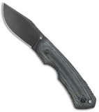 The Vox Dapper Knife by Blade HQ | Black Micarta + Black PVD