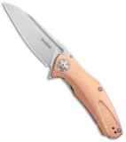 Kershaw Copper  Natrix Sub-Frame Lock Knife (3.25" Stonewash) 7007CU