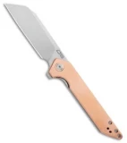 CJRB Cutlery Rampart Liner Lock Knife Copper (3.5" Stonewash)