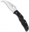 Spyderco Matriarch 2 Knife Black FRN (3.55" Satin Full Serr) C12SBK2