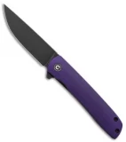 CIVIVI Brad Zinker Bo Liner Lock Knife Purple G-10 (2.9" Black SW)