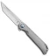 Kizer Begleiter Frame Lock Flipper Knife Titanium (3.5" Tanto) Ki4458T1