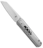 Kizer Lundquist Feist Reverse Tanto Front Flipper Knife Ti (2.8" Satin) Ki3499S