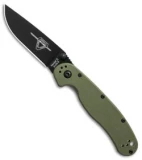Ontario RAT Model 2 Liner Lock Knife OD Green (3" Black) 8861OD