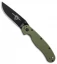 Ontario RAT Model 2 Liner Lock Knife OD Green (3" Black) 8861OD