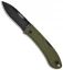 Ka-Bar Dozier Foliage Green Hunter Folding Knife (3" Black Plain) 4062 FG