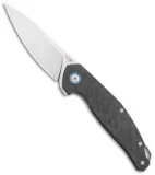 MKM Anso Goccia Liner Lock Flipper Knife Carbon Fiber (3.25" Satin)