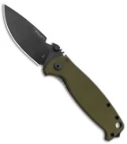 DPx HEST Classic Frame Lock Knife OD Green G-10 Titanium (3.25" Black)