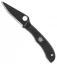 Spyderco HoneyBee Black Slip Joint Knife Stainless Steel (1.6" Black) C137BKP