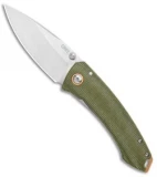 CRKT Burnley Tuna Frame Lock Knife Green Micarta (3.3" Satin S35VN)