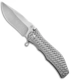 Kizer Darrel Ralph Gunhammer Bowie Frame Lock Knife (3.5" Stonewash) Ki4501A1