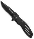 Smith & Wesson Extreme OPS Clip Point Folding Knife (Black Serr) SWA24S