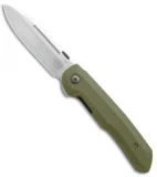 DROP + Terzuola Compact Tactical Folder Knife OD Green G-10 (3.25" Satin)