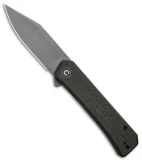 CIVIVI Relic Liner Lock Knife w/Tweezers Green Micarta (3.5" SW)