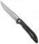 Boos Blades Smoke 2.0 Marble Carbon Fiber Frame Lock Knife Bronze Ti (3.5" BB)