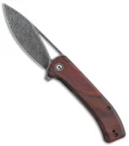 CIVIVI Riffle Liner Lock Knife Sandalwood (3.5" Damascus) C2024DS-2