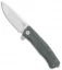 LionSteel Myto Flipper Knife Black Canvas Micarta (3.25" Satin) MT01CVB