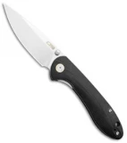 CJRB Feldspar Liner Lock Knife Black G-10 (3.5" Stonewash)