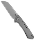 WE Knife Co. SNECX Mini Buster Flipper Knife Gray Titanium (3.5" Satin)