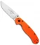 Ontario RAT Model 2 Liner Lock Knife Orange (3" Satin) 8860OR