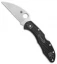 Spyderco Delica 4 Wharncliffe Knife Lightweight Black FRN (2.8" Satin) C11FPWCBK