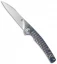 Kizer Splinter Frame Lock Knife Titanium (3.375" Stonewash) Ki3457A2