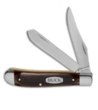 Buck Trapper Knife 3.5" Woodgrain 0382BRS