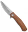 Kershaw Sinkevich Concierge Liner Lock Knife Brown Micarta (3.25" SW D2)