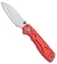 Sandrin Knives Torino Recoil Lock Knife Red G-10 (3" Tungsten Carbide)