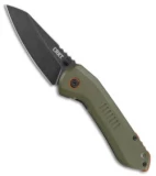 CRKT Schwarz Overland Frame Lock Knife OD Green G10 (2.99" Stonewash) 6280