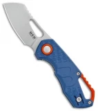 MKM Voxnaes Isonzo Sheepsfoot Liner Lock Knife Blue FRN (2.25" Stonewash)