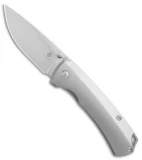 Kizer Uli Hennicke T1 Frame Lock Knife Titanium (3.2" Stonewash) Ki3490