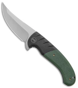 WE Knife Co. Curvaceous Frame Lock Knife Green Micarta/Ti (3.7" BB) WE20012-2