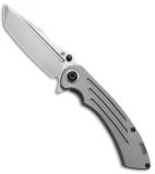 Kansept Knives Pretatout Tanto Frame Lock Knife Titanium (3.6" Stonewash)