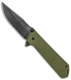 Boker Plus Kihon Spring Assisted Knife Green G-10 (3.5" Black SW ) 01BO164