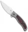 QSP Legatus Frame Lock Knife Titanium w/CF+Red G-10 Inlay (3.25" Satin) QS136-B