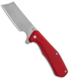 Gerber Asada Flipper Knife Red Aluminum (3" Stonewash) 30-001805