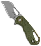MKM Voxnaes Isonzo Hawkbill Liner Lock Knife Green FRN (2.25" Stonewash)