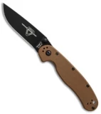 Ontario RAT Model 2 Liner Lock Knife Coyote Brown (3" Black) 8861CB