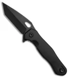 Quartermaster Mr. Roper "Eviction" Tanto Frame Lock Knife Black (3.6" Black)