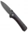 QSP Hawk Liner Lock Knife Ebony Wood (3.3"  Black) QS131-P2