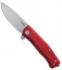LionSteel Myto Frame Lock Knife M390 Steel Red Aluminum (3.3" Satin)