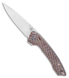 QSP Knife Leopard Liner Lock Knife  (3.25" Satin)