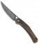 CIVIVI Lazar Liner Lock Knife Black Hand Rubbed Brass (3.1" Damascus)